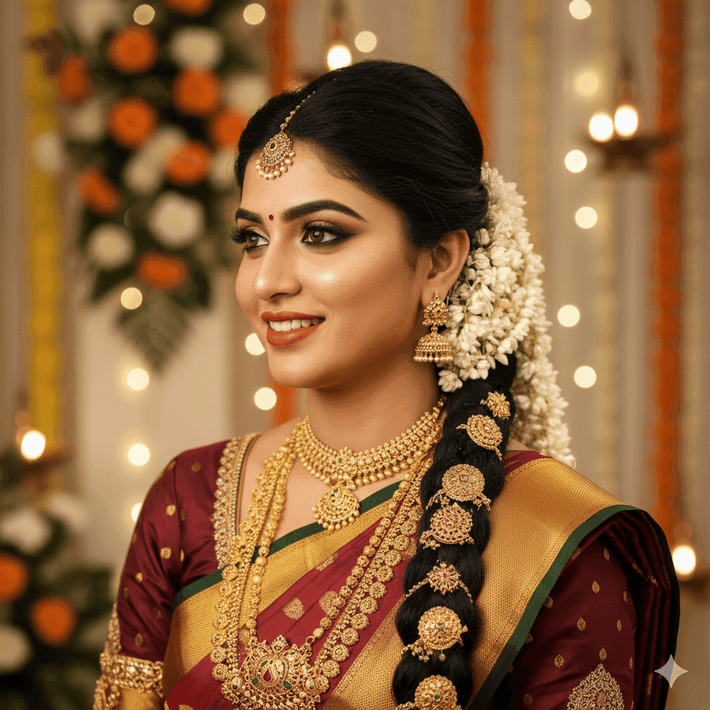 Tamil bridal makeup